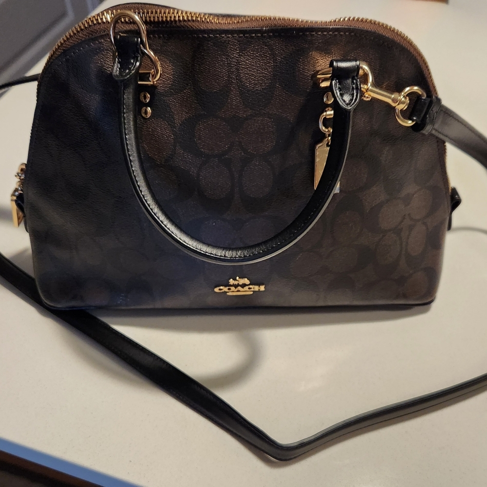 COACH Katy Satchel In Signature Canvas - Picture 2 of 12